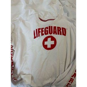 Women life guard zip sweater shirt size xl